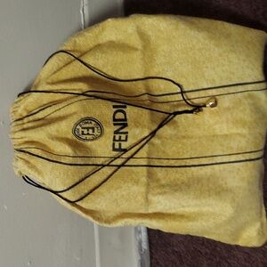 Vintage Authentic Fendi Protective Dust Pull tie Cover Bag